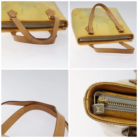 LOUIS VUITTON Monogram Vernis Houston Hand Bag Gris M91053 LV Auth 118524 - Picture 16 of 16